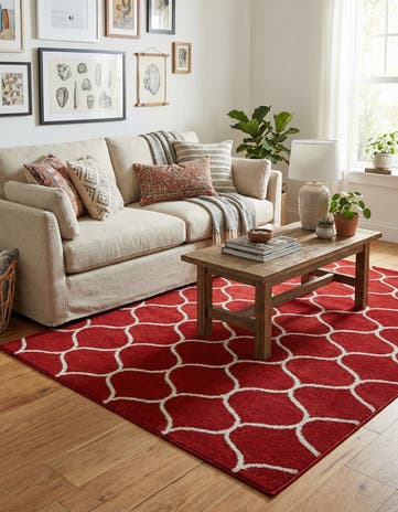 4' x 6' Lattice Frieze Rug