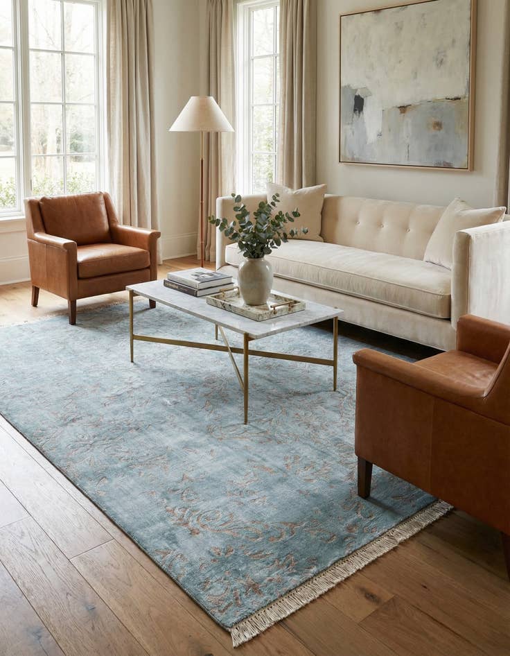 Detail image of 5' 7 x 7' 10  Hand Knotted Darya Wool Rug