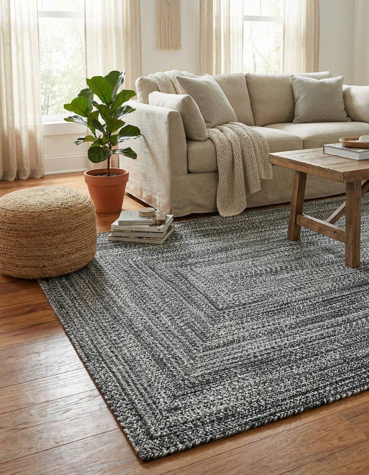 Detail image of 5' 3 x 8'  Hand Woven Eco Verse   Washable Indoor / Outdoor Rug