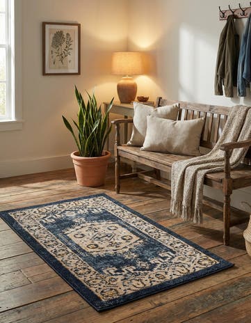 Dark Blue Eden Rug