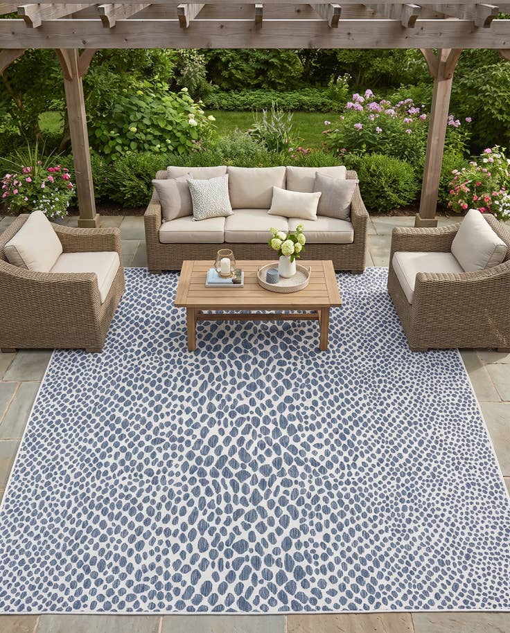 Detail image of 10' 8 x 10' 8 Easy-Clean Jill Zarin Cape Town Indoor / Outdoor Square Rug