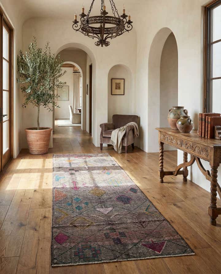 5' 6 x 15' 6 Hand Knotted Moroccan Wool Runner Rug
