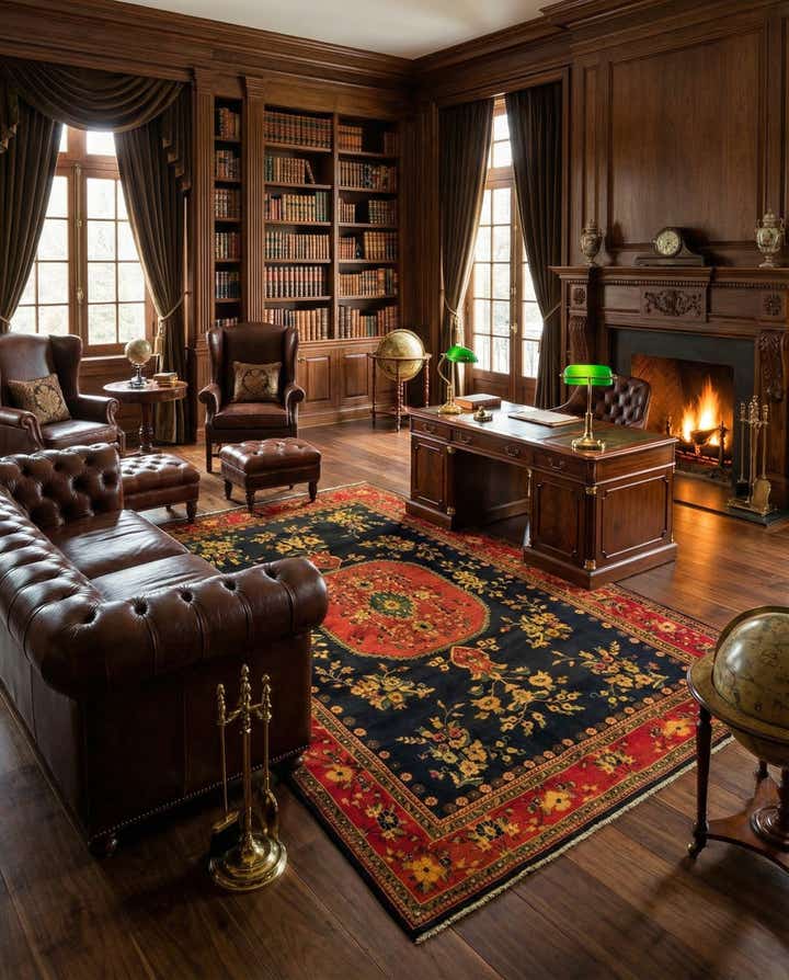 6' 1 x 9' 5 Hand Knotted Ghom Persian Wool Rug