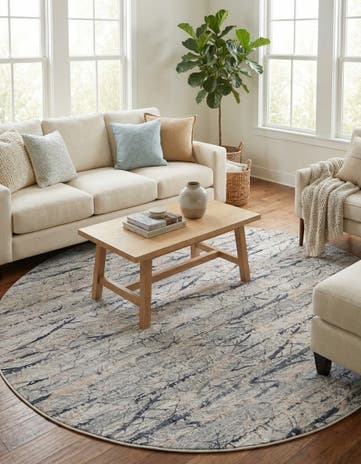 Gray Finsbury Oval Rug