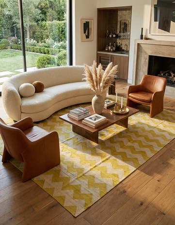 10' 3 x 13' Hand Woven Kilim Modern Wool Rug