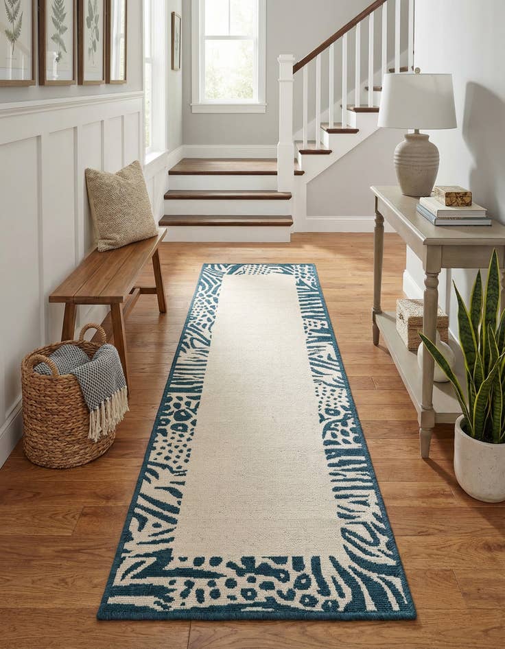 Detail image of  2' x 6'  Washable Safari Indoor / Outdoor Runner Rug