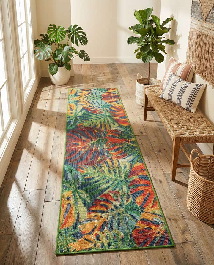 2' 7 x 10' Easy-Clean Baja Indoor / Outdoor Runner Rug