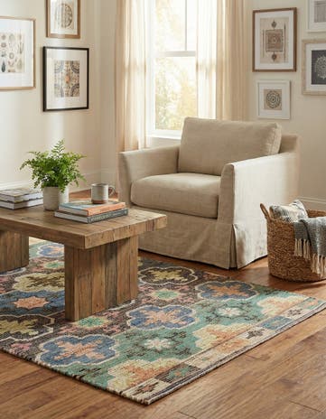 4' 1 x 6' 1 Chenille Jute Rug