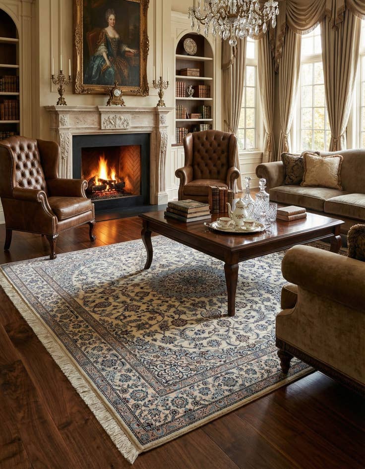 Detail image of 4' 3 x 6' 8 Nain Rug