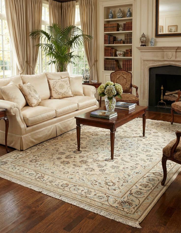 Detail image of 4' 2 x 6' 4 Nain Rug