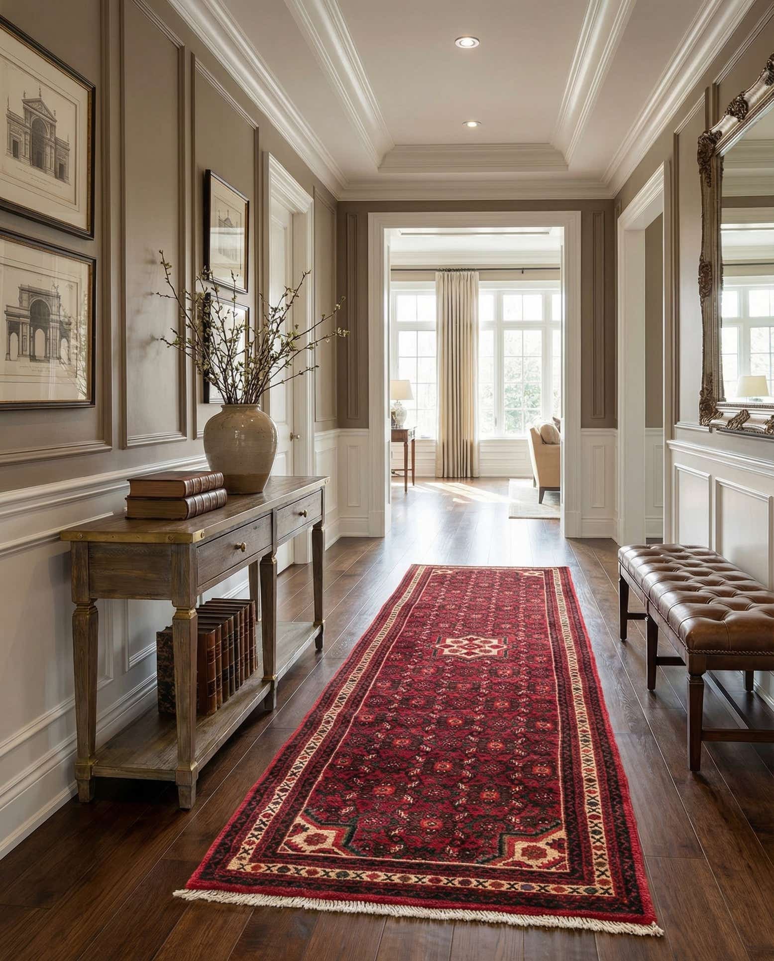 2' 7 x 9' 10 Hamedan Runner Rug