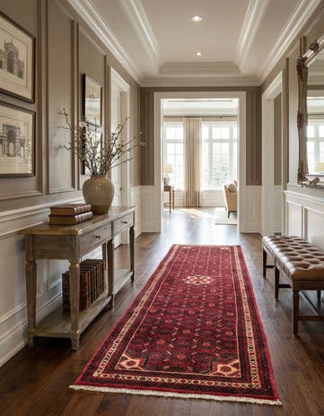 2' 7 x 9' 10 Hamedan Runner Rug