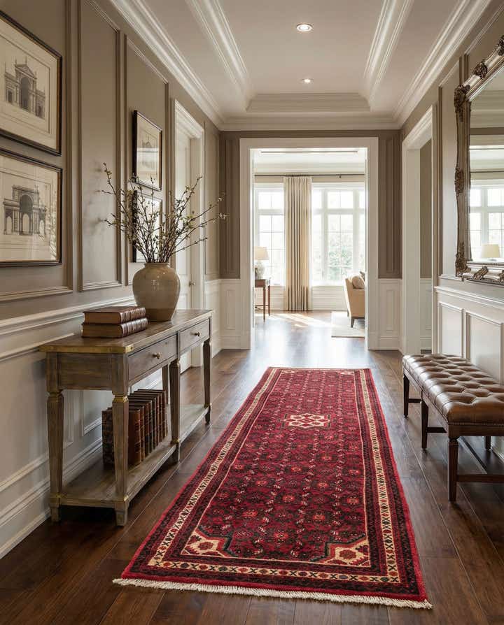 2' 7 x 9' 10 Hamedan Runner Rug