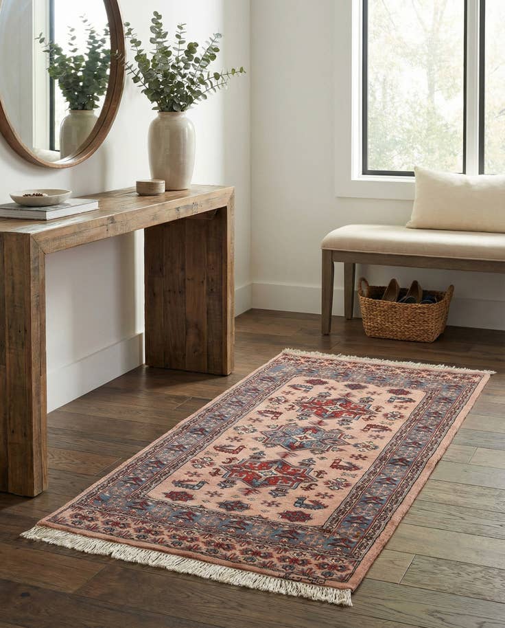 Detail image of 3' 2 x 5' 2 Hand Knotted Bokhara Oriental Wool Rug