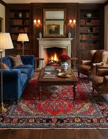 6' 9 x 9' 4 Hamedan Wool Rug