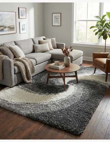 Smoke Gray Soft Touch Shag Rug