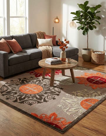 10' x 13' Easy-Clean Modern Indoor / Outdoor Rug