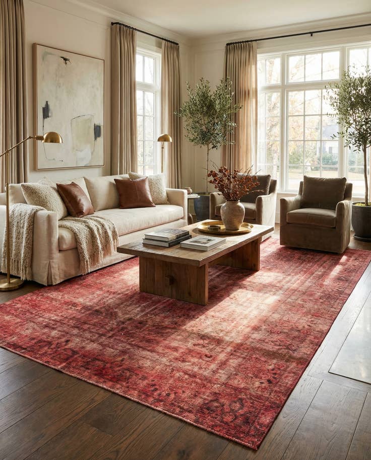 Detail image of 7' 8 x 12' 6 Hand Knotted Ultra Vintage Persian Wool Rug