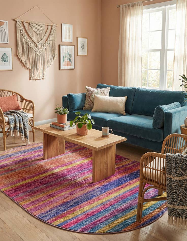 Detail image of  5' x 8' Asha Oval Rug