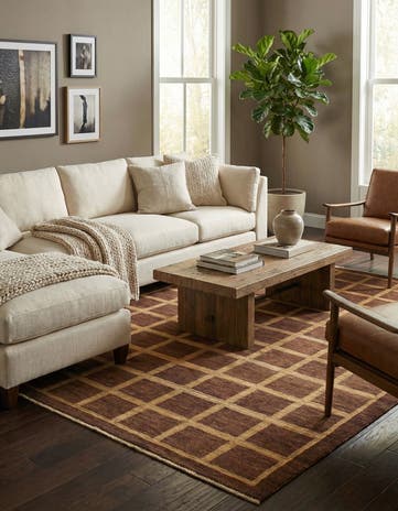 5' 4 x 7' Hand Knotted Modern Ziegler Rug