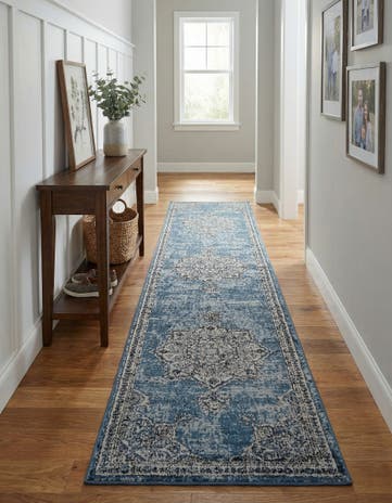 Blue Nyla Runner Rug