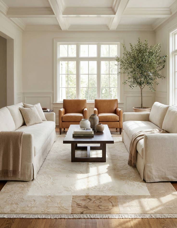 Detail image of  4' 8 x 6' 9  Hand Knotted Darya Wool Rug