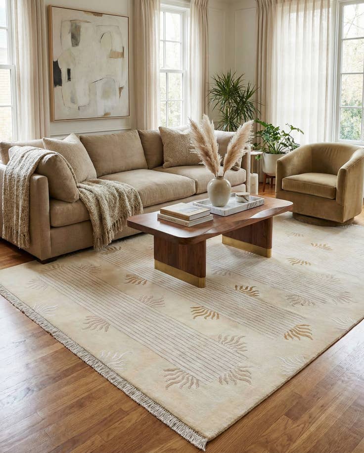 Detail image of 8' 4 x 11' 7 Hand Knotted Darya Wool Rug