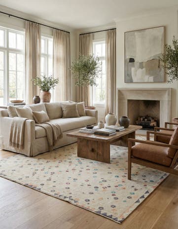 9' 8 x 14' 1 Hand Knotted Darya Wool Rug