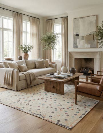 9' 8 x 14' 1 Hand Knotted Darya Wool Rug