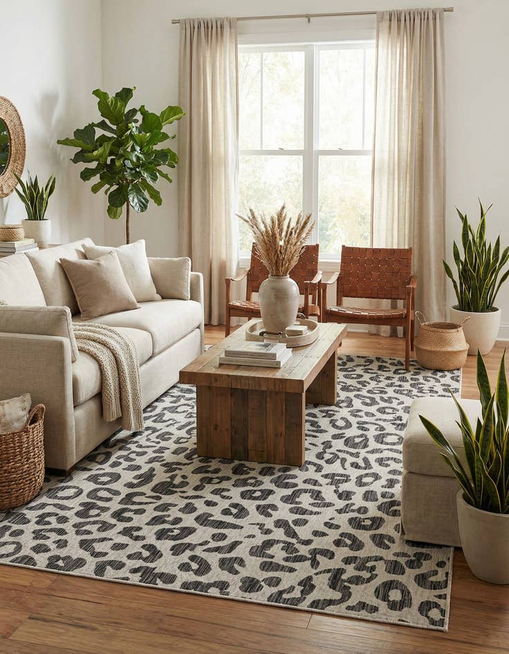 Detail image of  7' x 10'  Washable Safari Indoor / Outdoor Rug