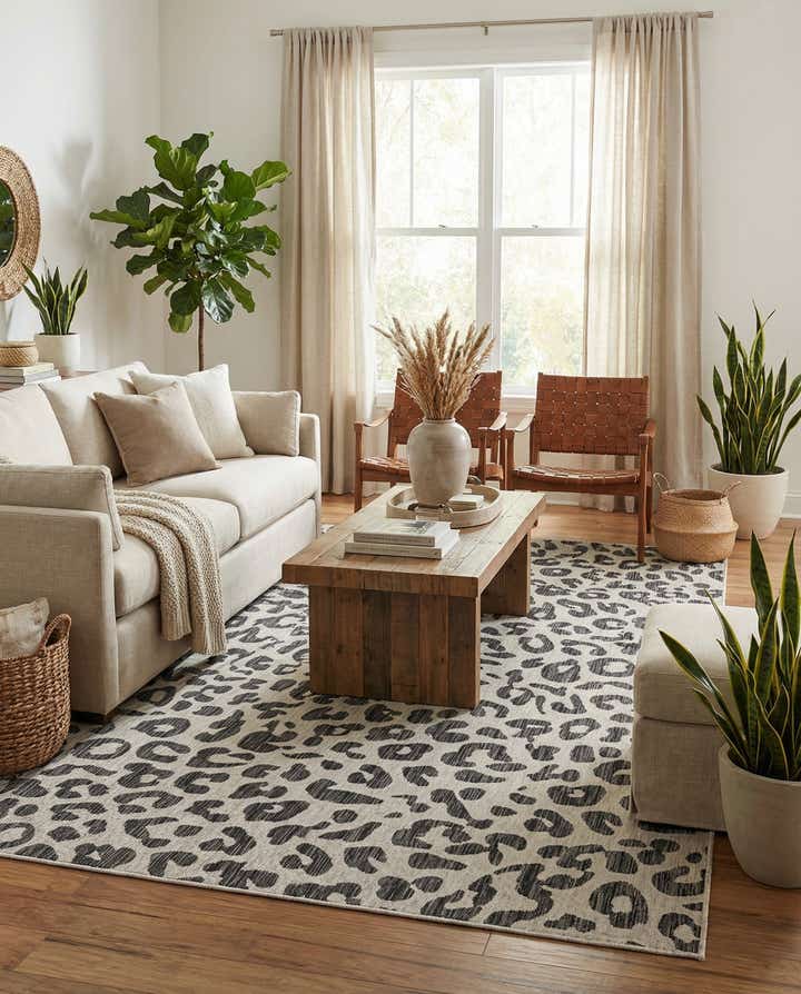 7' x 10' Easy-Clean Safari Indoor / Outdoor Rug