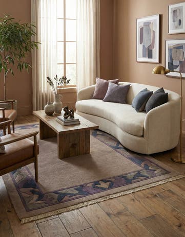 4' 3 x 6' 2 Hand Knotted Tibet Wool Rug