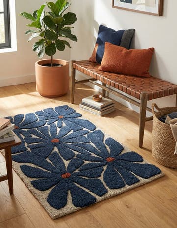 2' x 3' 1 Handtufted Wool Rug