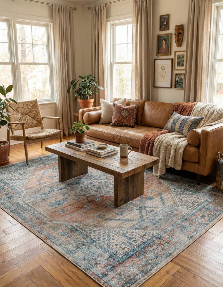 Detail image of  5' 3 x 8' Newport Rug