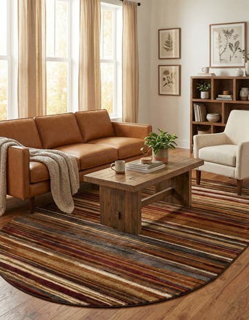 6' 1 x 9' Cafe Oval Rug