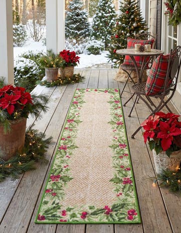 2' x 8' Easy-Clean Jill Zarin Caribbean Indoor / Outdoor Runner Rug