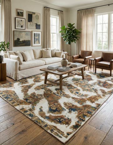 6' 6 x 9' Hand Knotted Ultra Vintage Persian Wool Rug