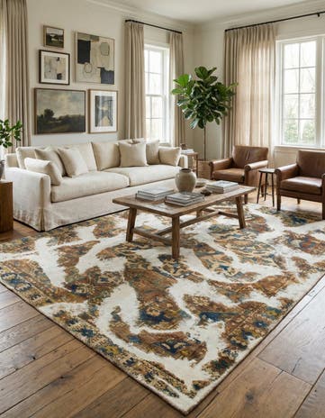 6' 6 x 9' Hand Knotted Ultra Vintage Persian Wool Rug