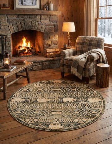 4' x 4' Pioneer Round Rug