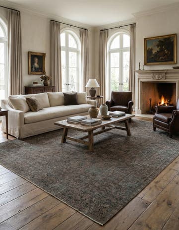 9' 6 x 12' Hand Knotted Ultra Vintage Persian Wool Rug