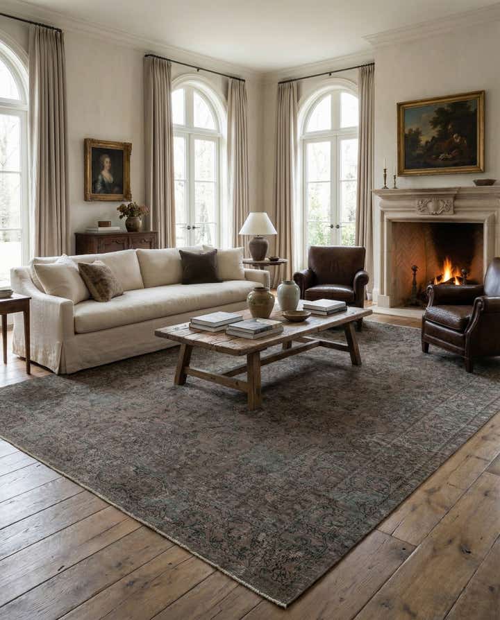 9' 6 x 12' Hand Knotted Ultra Vintage Persian Wool Rug