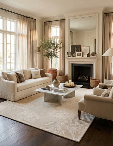6' 8 x 9' 11 Hand Knotted Darya Wool Rug