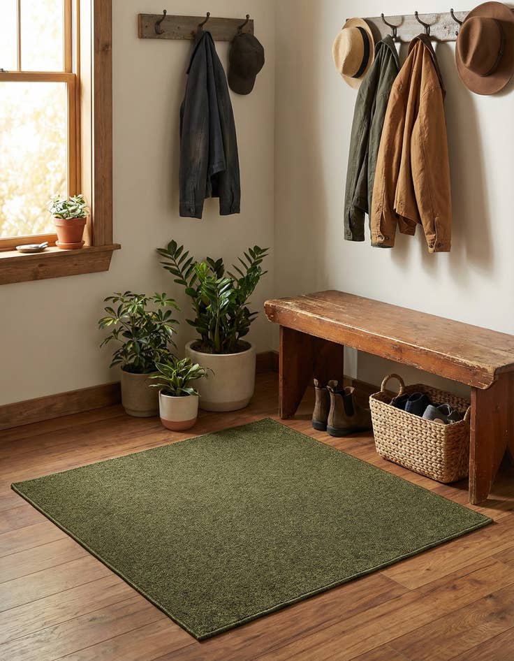 Detail image of 3' 3 x 3' 3 Everyday Solid Square Rug