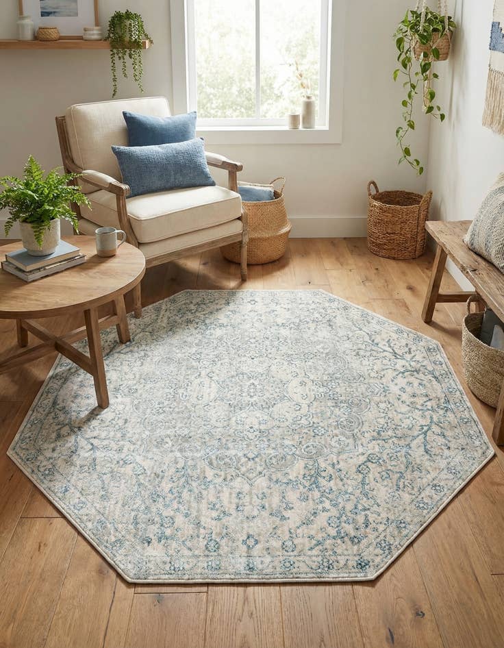 Detail image of 4' x 4' Newport Octagon Rug