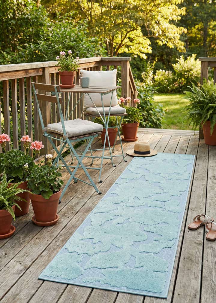 2' x 10' Easy-Clean Aruba Indoor / Outdoor Runner Rug