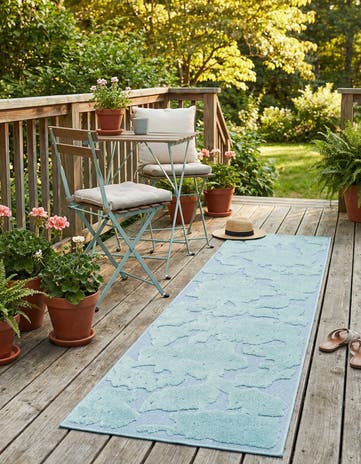 2' x 10' Easy-Clean Aruba Indoor / Outdoor Runner Rug