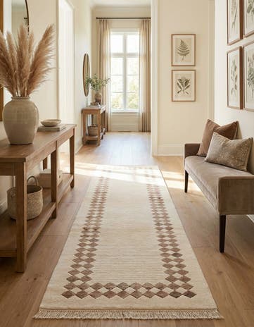 2' 8 x 9' 9 Hand Knotted Darya Wool Runner Rug