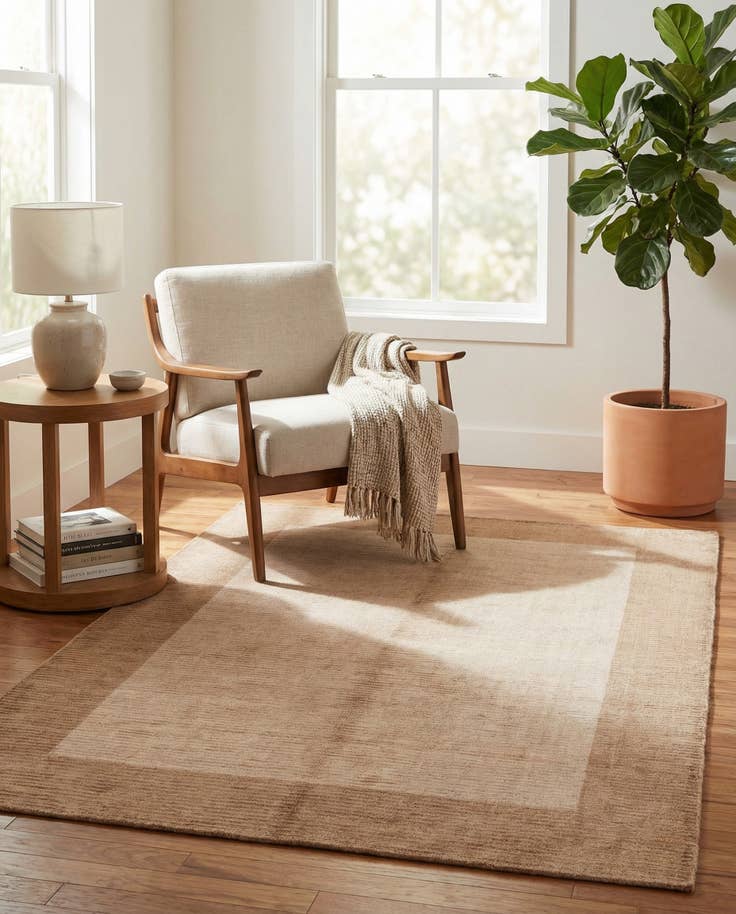 Detail image of 3' 11 x 5' 7 Hand Knotted Darya Wool Rug