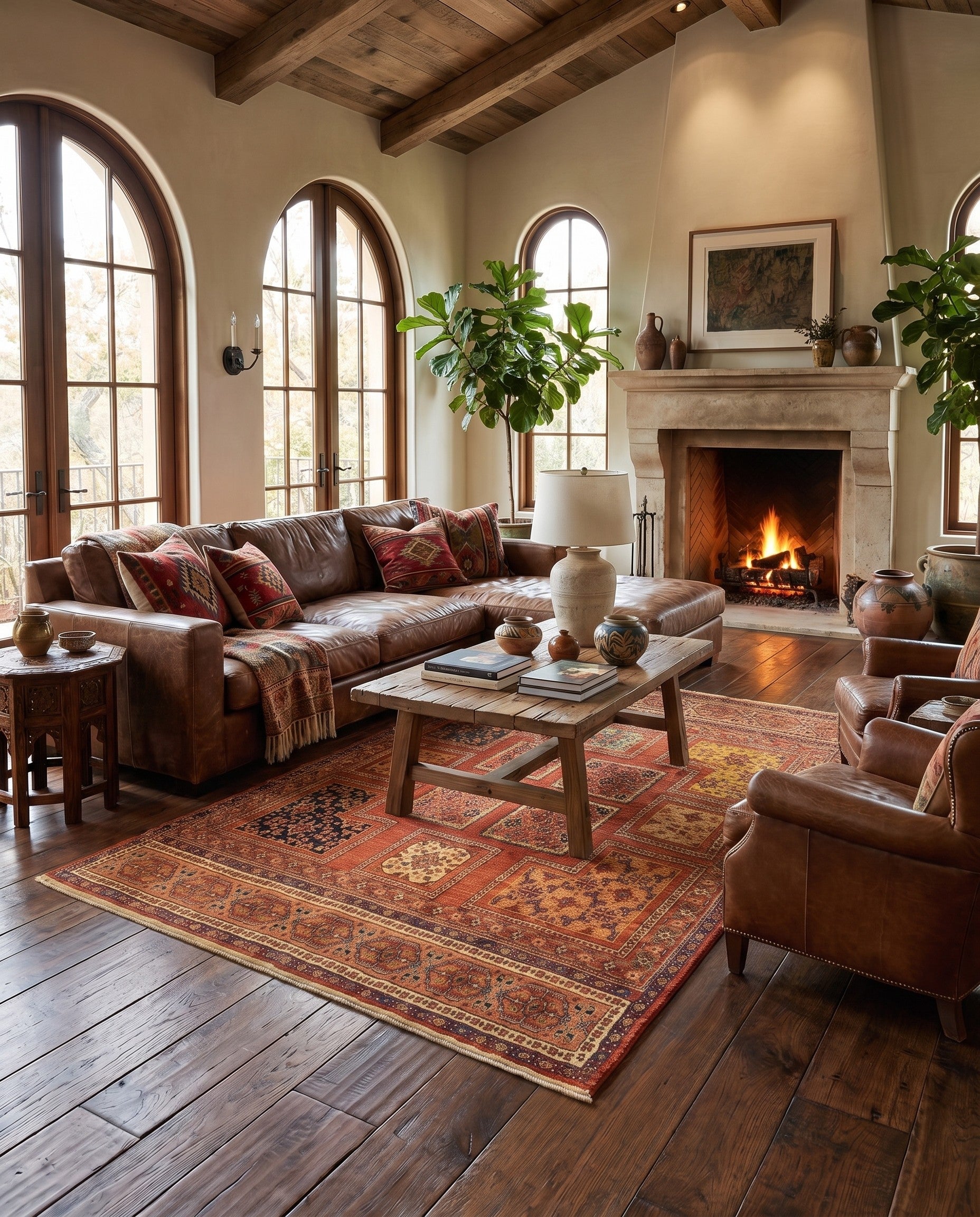 4' 10 x 6' 7 Luribaft Wool Rug