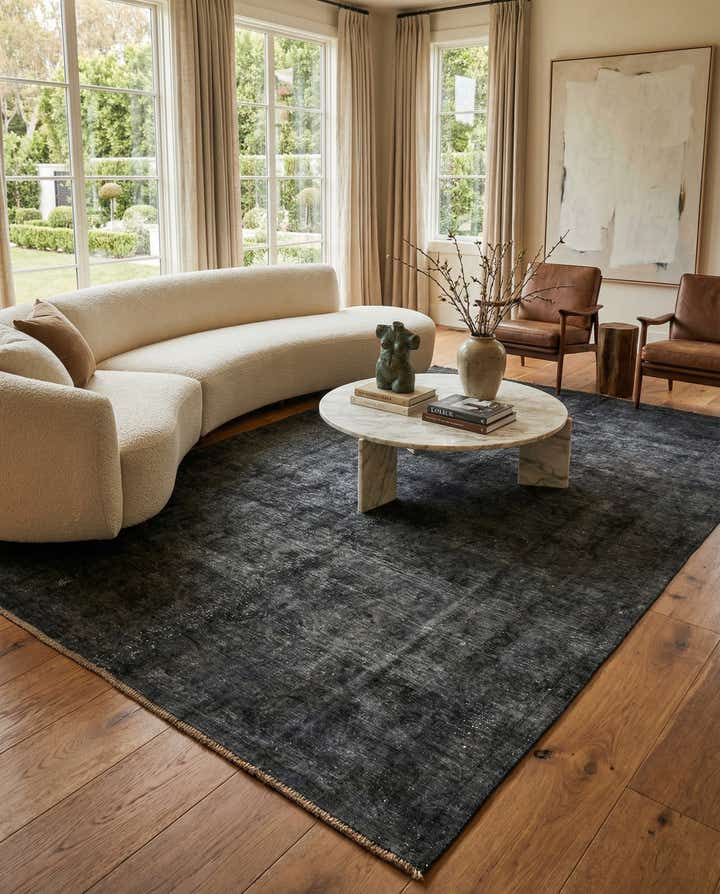 6' 5 x 10' Hand Knotted Ultra Vintage Persian Wool Rug